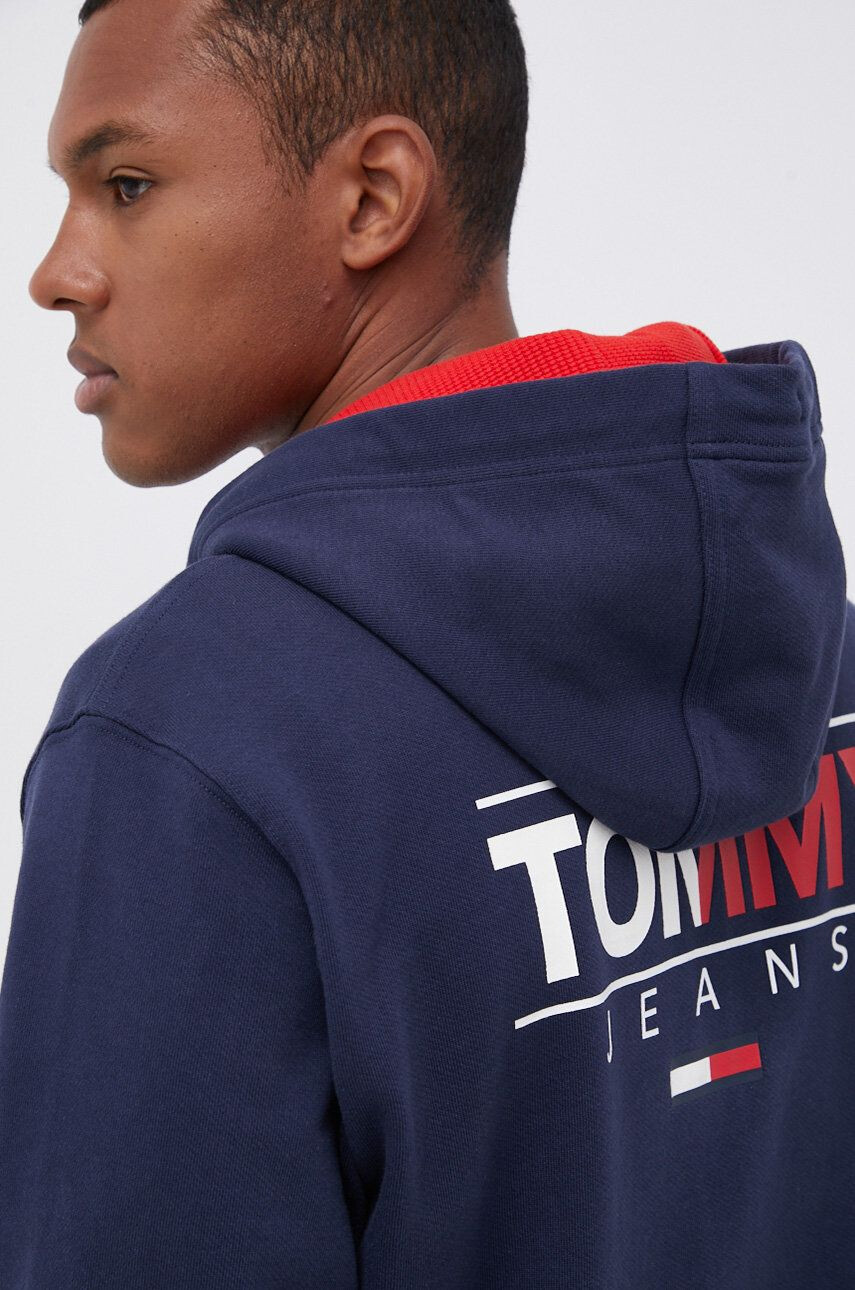 Tommy Jeans pamut melegítőfelső sötétkék férfi sima - Pepit.hu