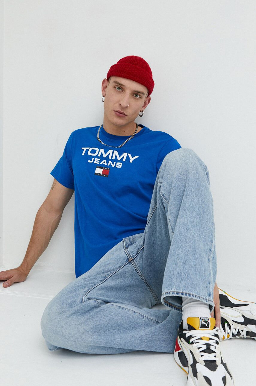 Tommy Jeans pamut póló nyomott mintás - Pepit.hu