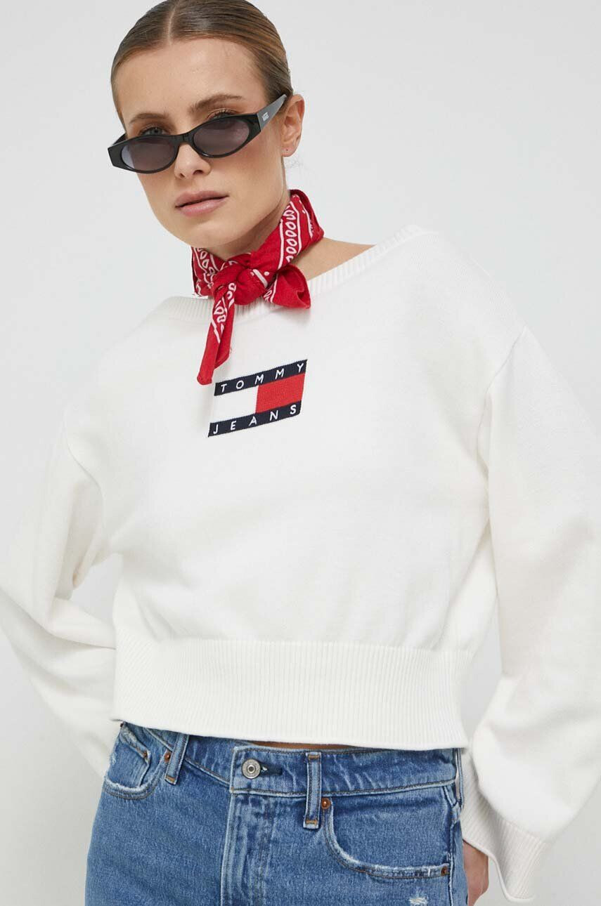 Tommy Jeans pamut pulóver - Pepit.hu