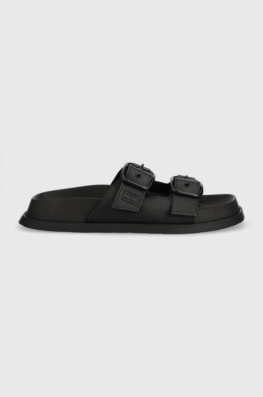 Tommy Jeans papucs FANCY SANDAL fekete női EN0EN02136 - Pepit.hu