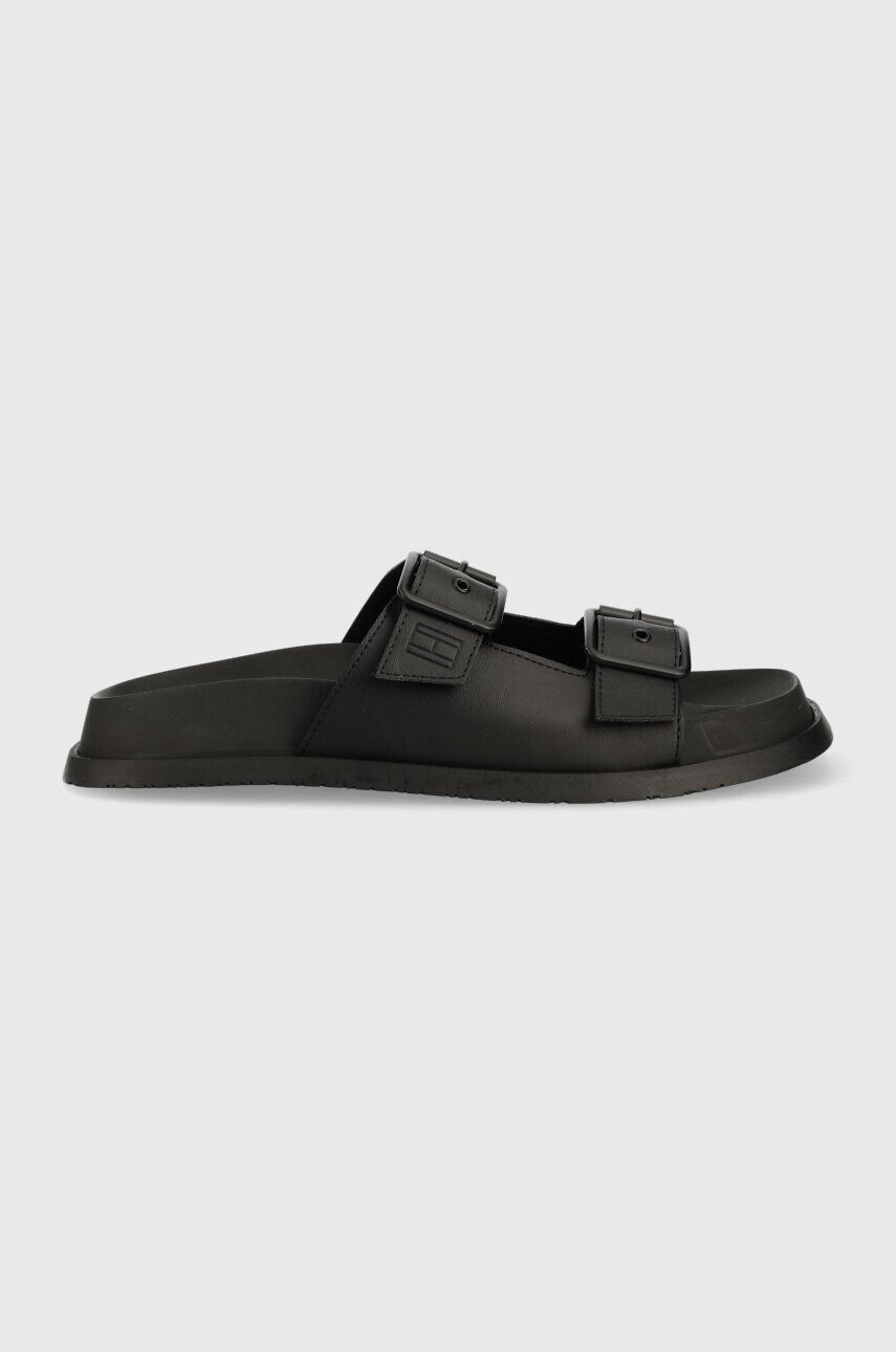 Tommy Jeans papucs SANDAL fekete férfi EM0EM01148 - Pepit.hu