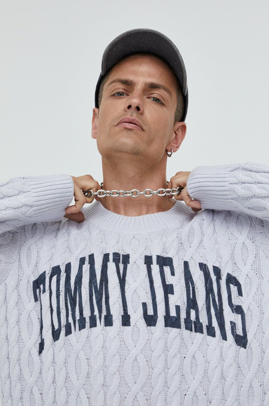 Tommy Jeans pulóver férfi szürke - Pepit.hu