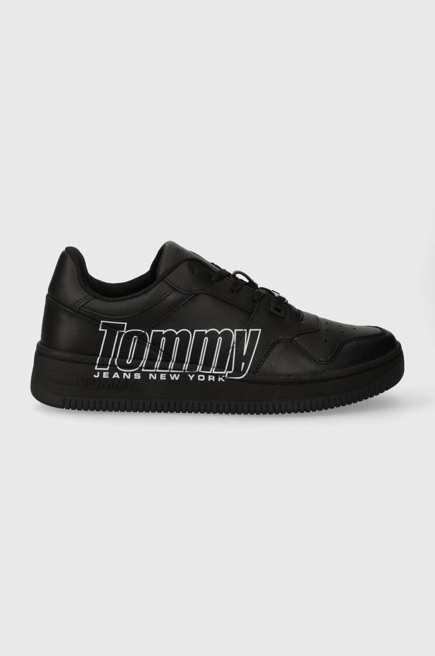 Tommy Jeans sportcipő TJM BASKET LOGO fekete EM0EM01257 - Pepit.hu