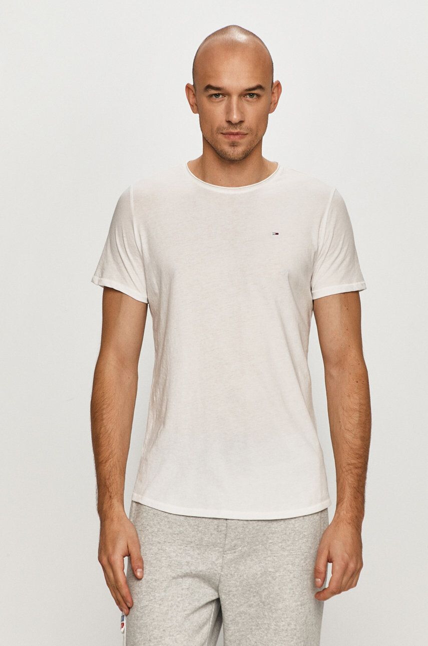 Tommy Jeans t-shirt fehér sima - Pepit.hu