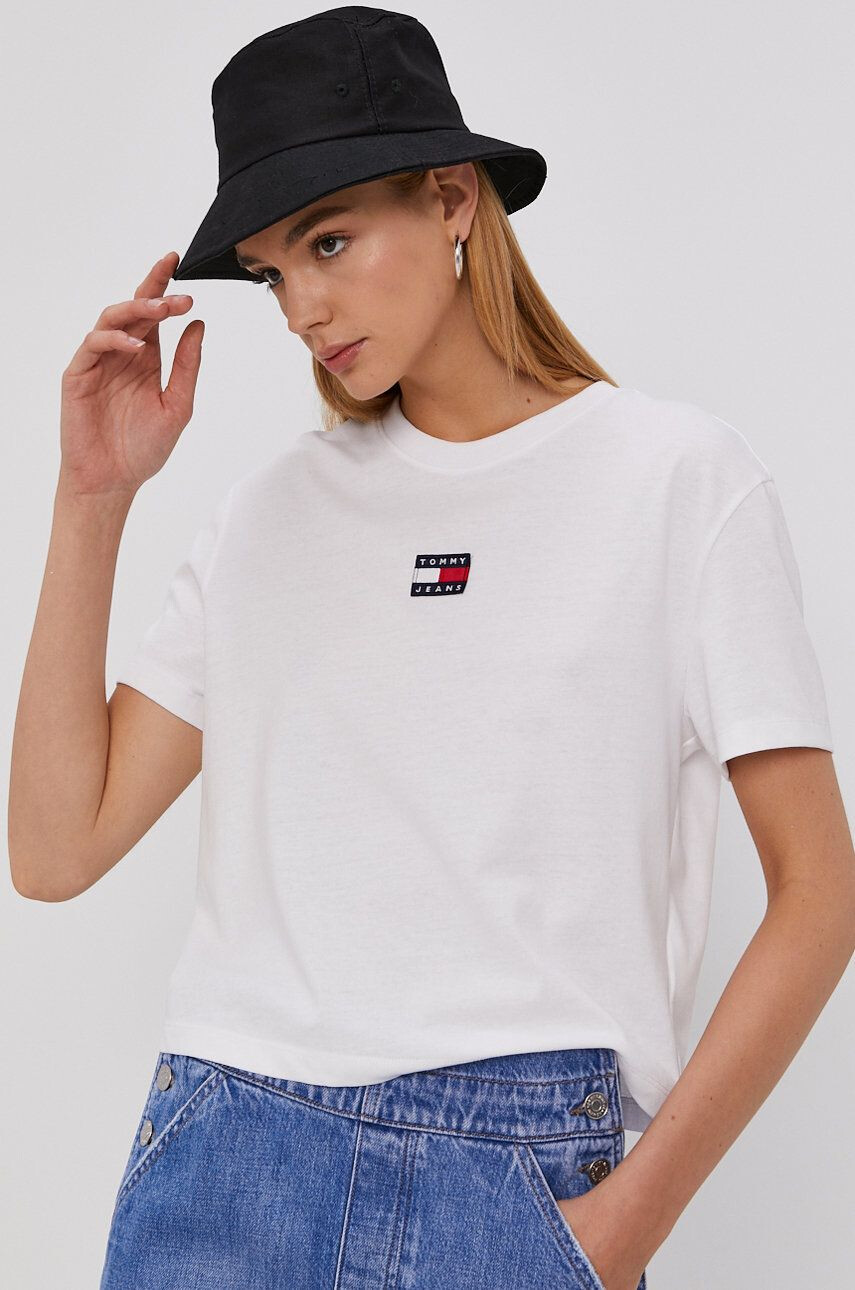 Tommy Jeans t-shirt női fehér - Pepit.hu