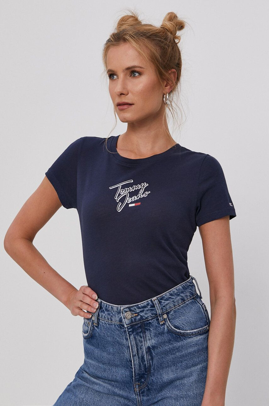 Tommy Jeans t-shirt női piros - Pepit.hu