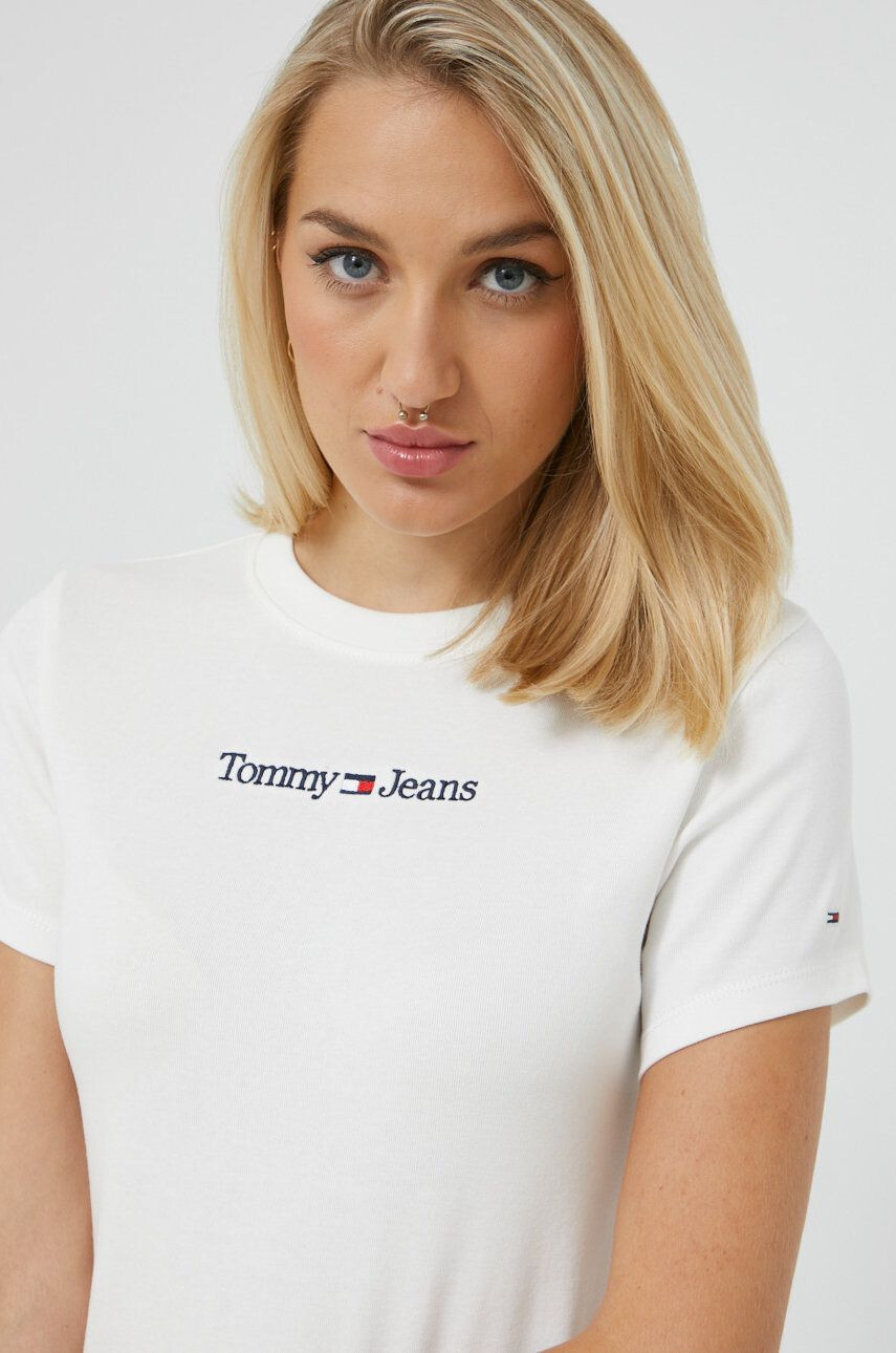 Tommy Jeans t-shirt női fehér - Pepit.hu