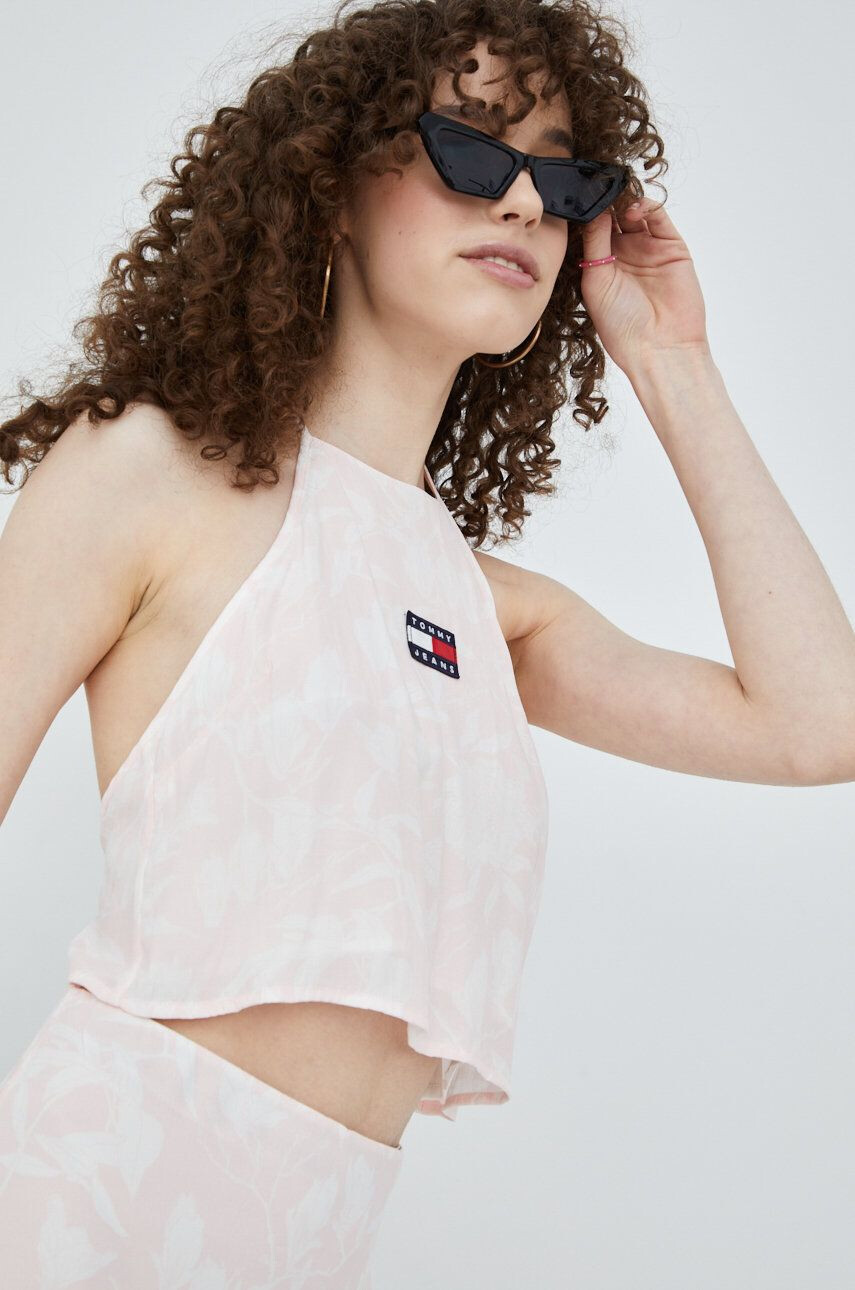 Tommy Jeans top női rózsaszín - Pepit.hu