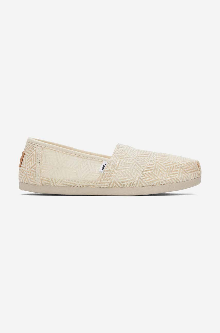 Toms espadrilles Alpargata 10019679 NATURAL bézs női - Pepit.hu