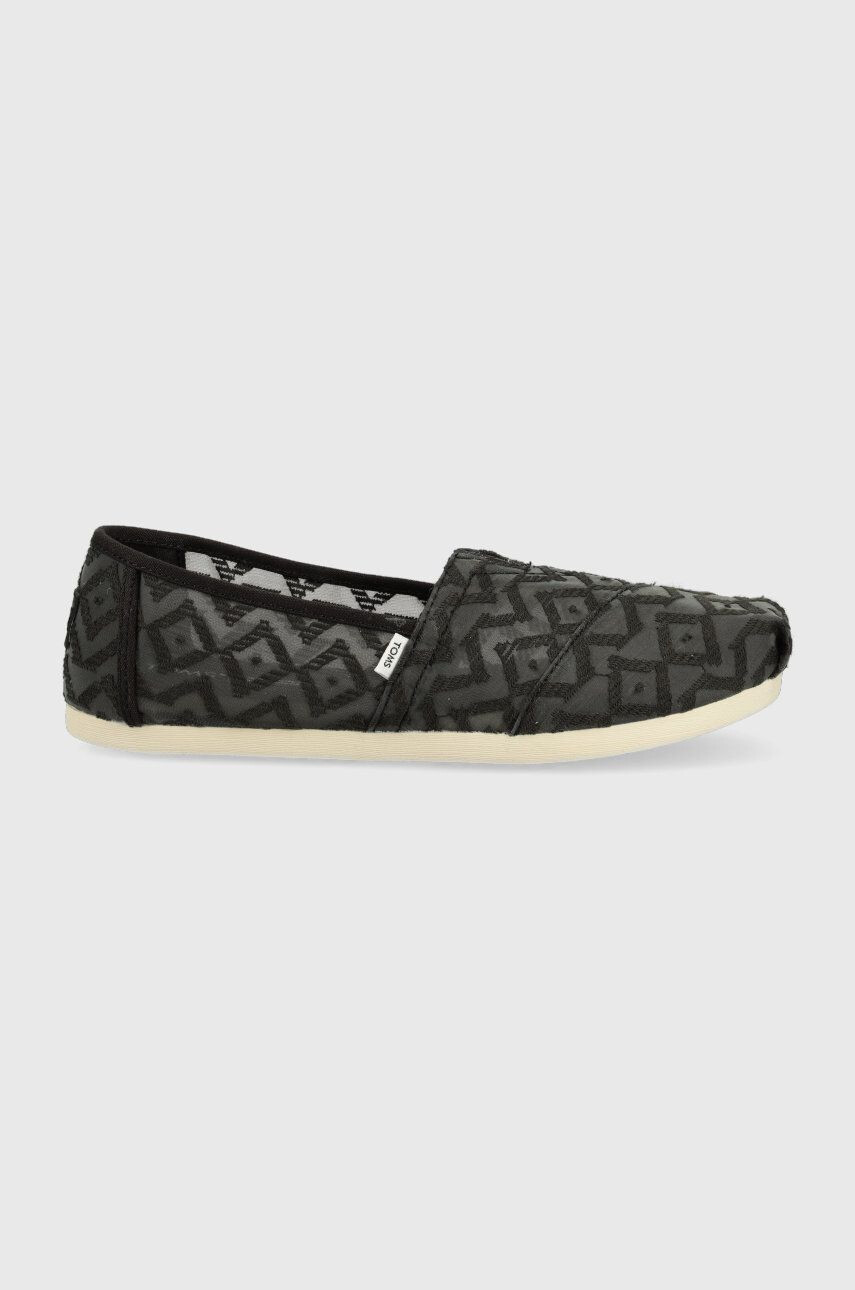 Toms espadrilles Alpargata fekete - Pepit.hu