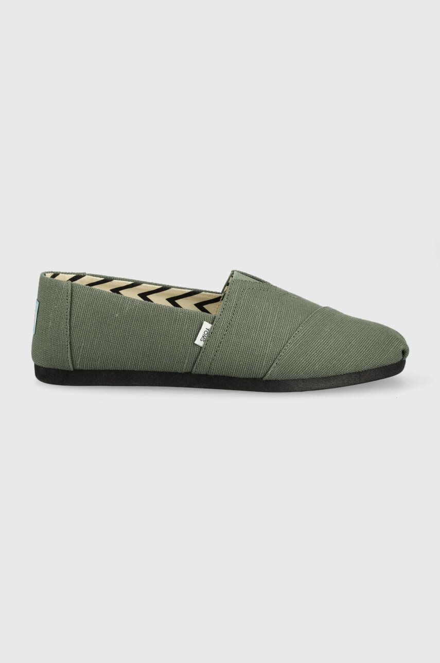 Toms espadrilles Alpargata zöld - Pepit.hu