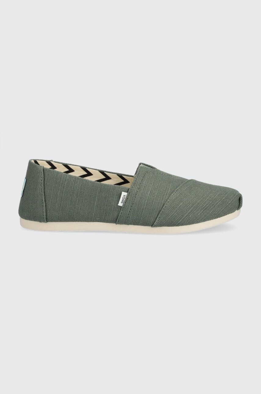 Toms espadrilles Alpargata zöld - Pepit.hu