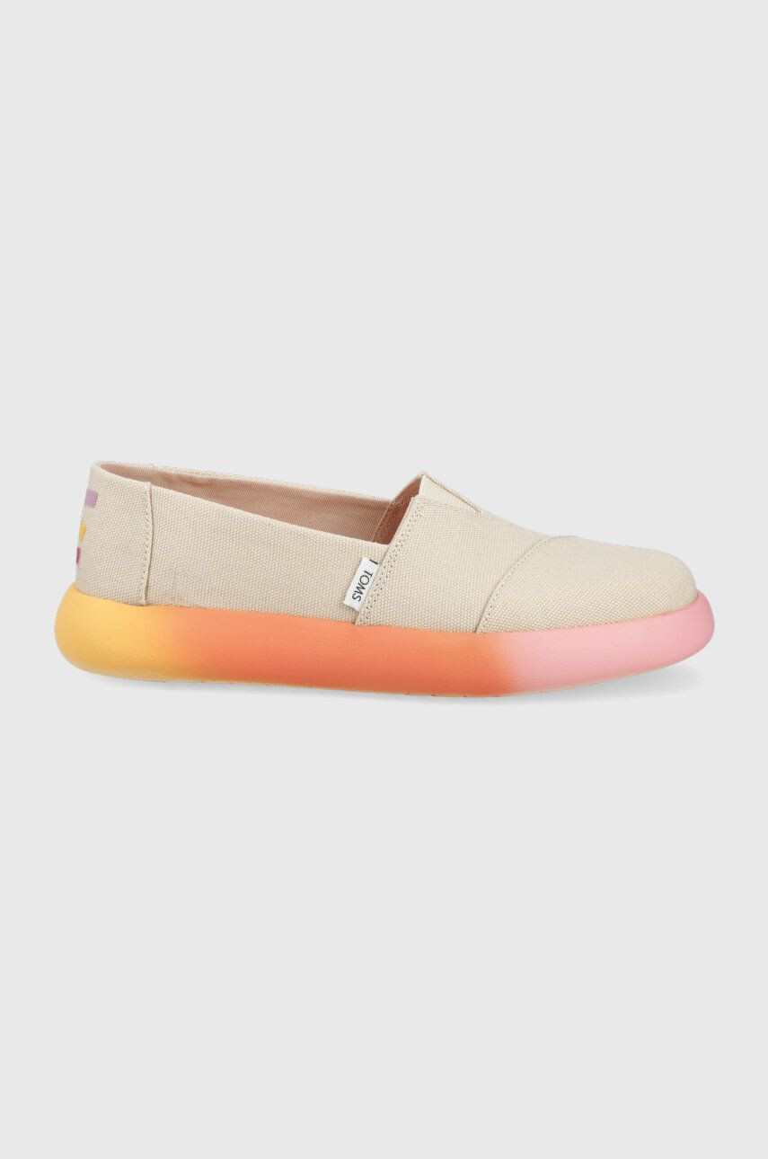 Toms espadrilles Alpargata Mallow bézs - Pepit.hu