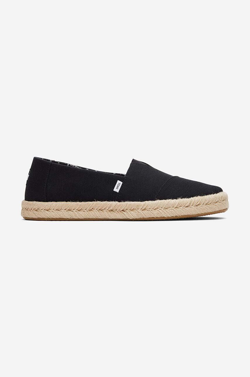 Toms espadrilles Alpargata Rope 2.0 10019875 BLACK fekete - Pepit.hu