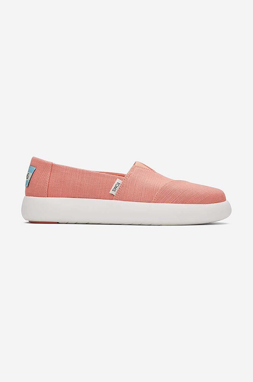 Toms espadrilles Canvas Mallow Sneaker narancssárga - Pepit.hu