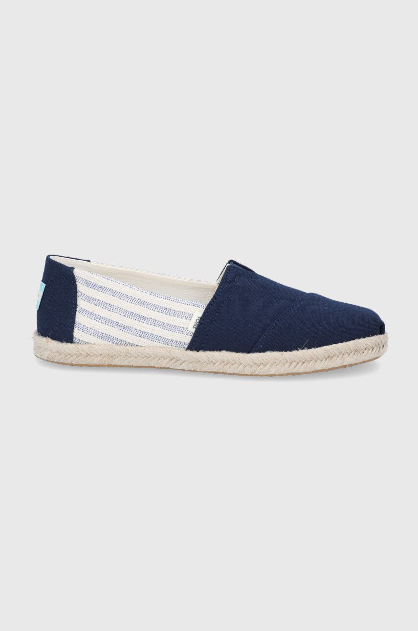 Toms espadrilles University Stripes sötétkék - Pepit.hu