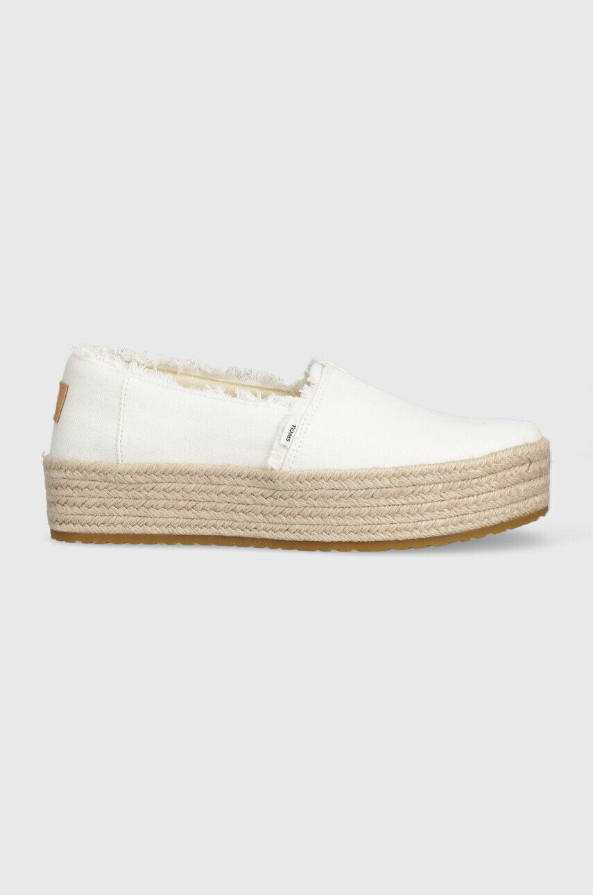 Toms espadrilles Valencia fehér platformos 10019820 - Pepit.hu