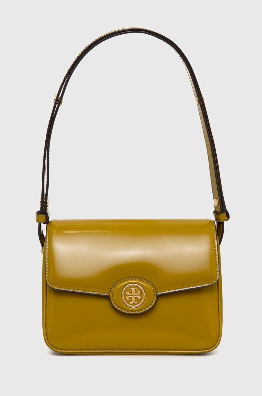 Tory Burch bőr táska zöld - Pepit.hu