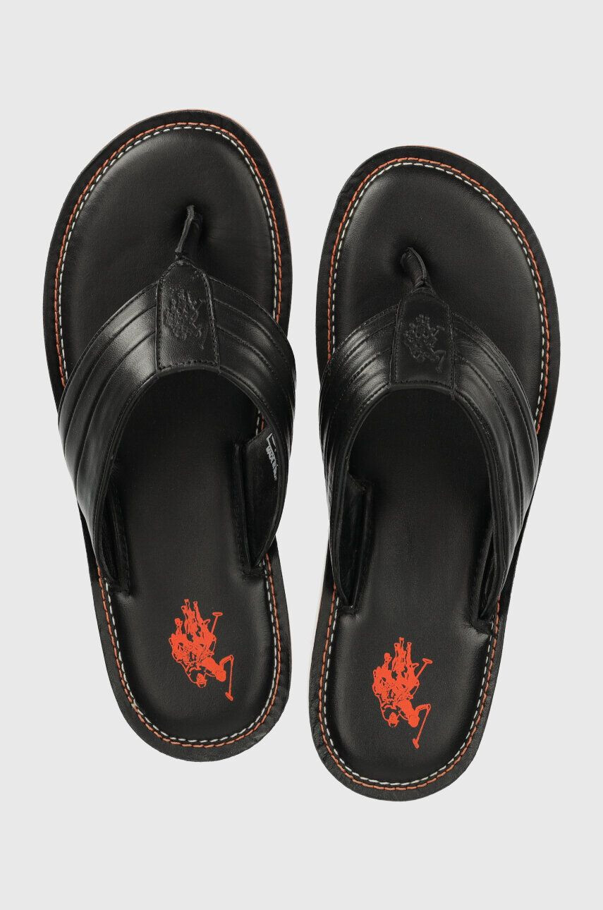 U.S. Polo Assn. bőr flip-flop MYLO fekete férfi MYLO003M - Pepit.hu