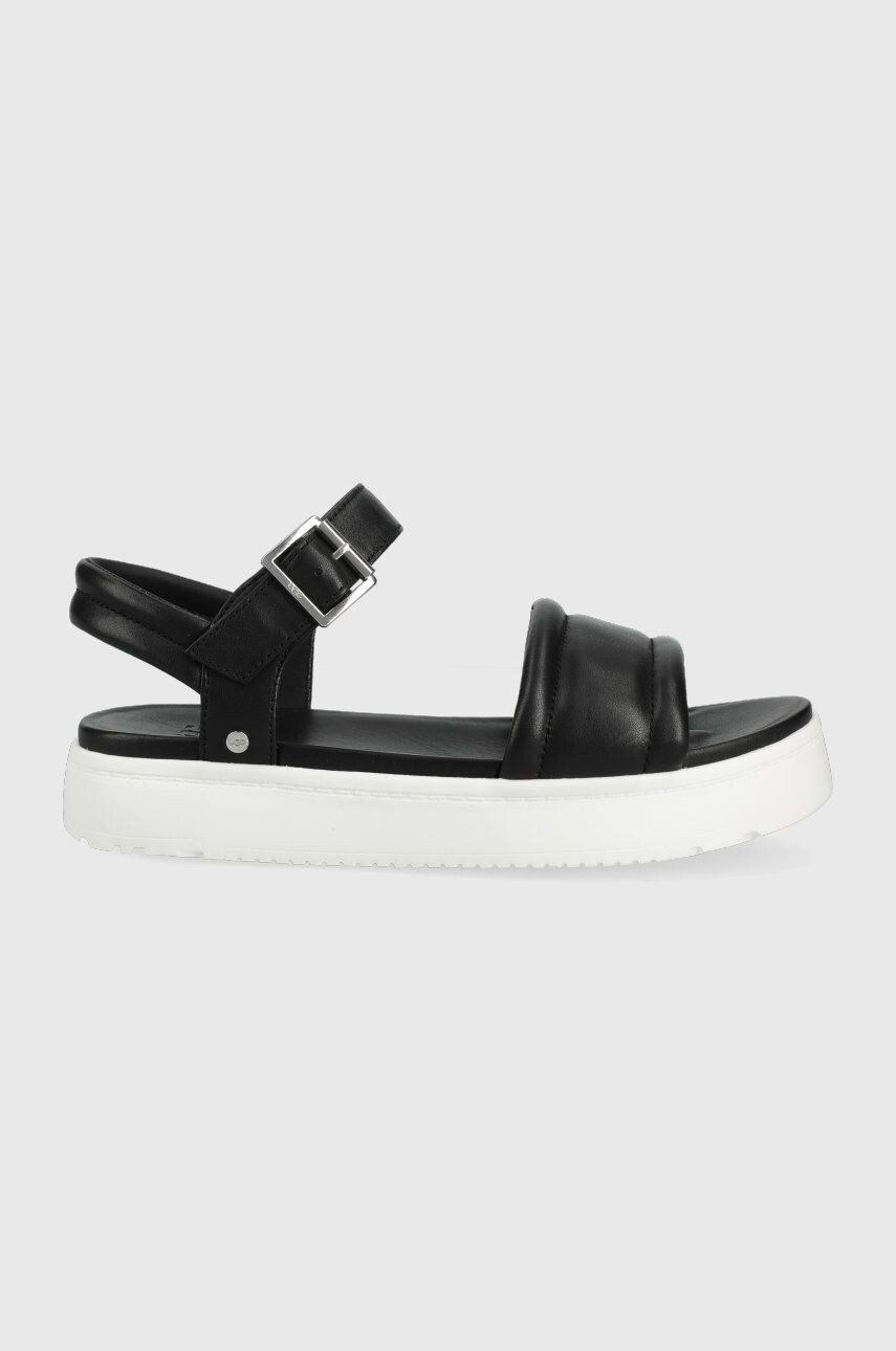 Ugg bőr szandál Zayne Ankle Strap fekete női - Pepit.hu