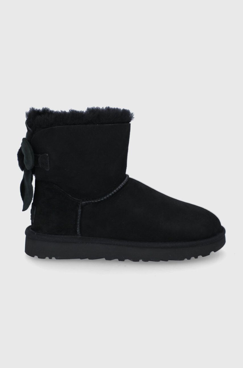 Ugg magasszárú cipő velúrból Mini Biley Fluff Bow - Pepit.hu