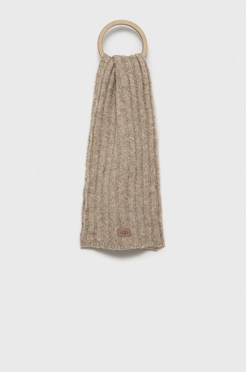 Ugg sál gyapjú keverékből Boucle Ribbed Scarf - Pepit.hu