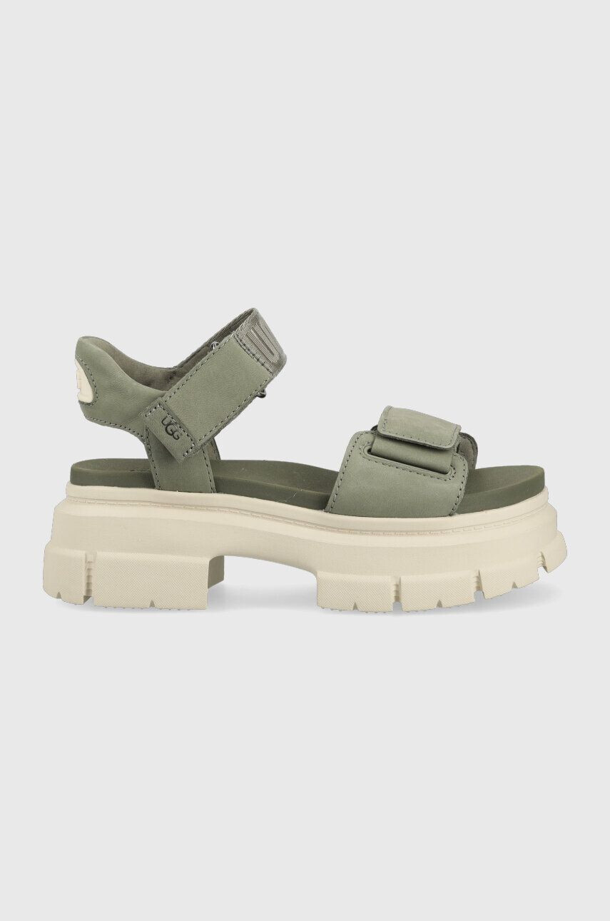 Ugg szandál Ashton Ankle zöld női platformos 1136764 - Pepit.hu