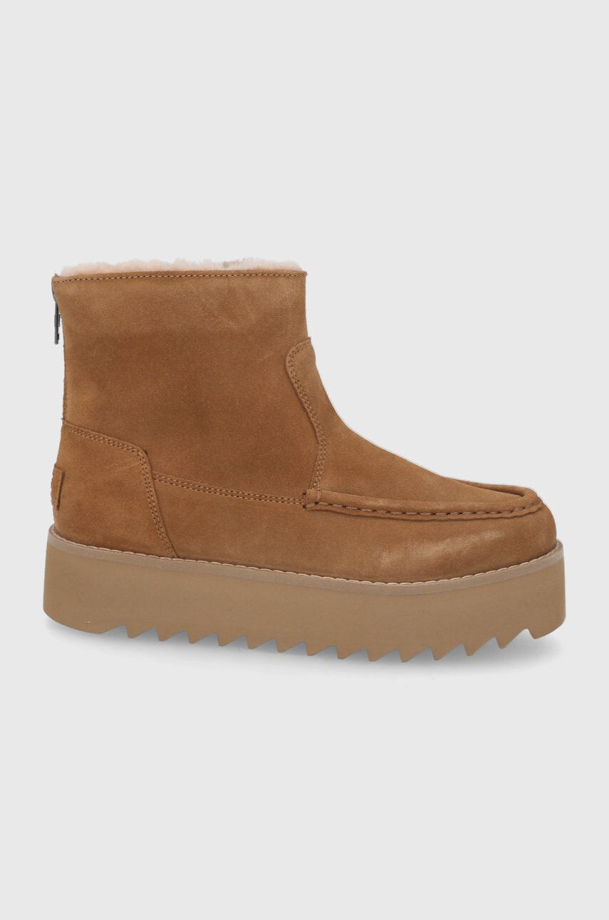 Ugg velúr hócipő Classic Rising Heel-Zip - Pepit.hu