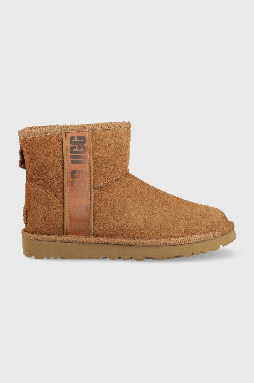 Ugg velúr hócipő W Classic Mini Slide Logo Ii barna - Pepit.hu