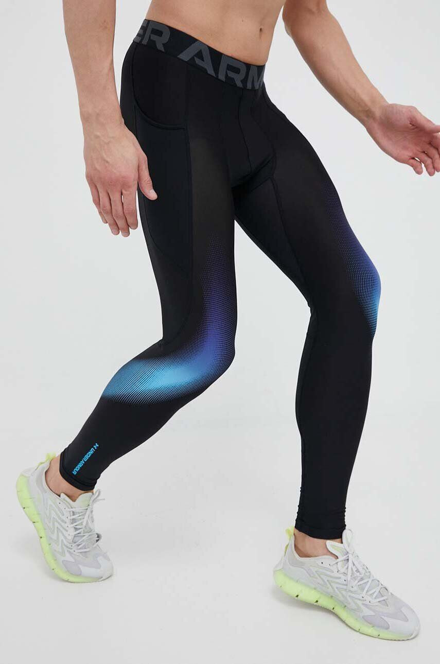 Under Armour edzős legging Armour Novelty fekete nyomott mintás - Pepit.hu