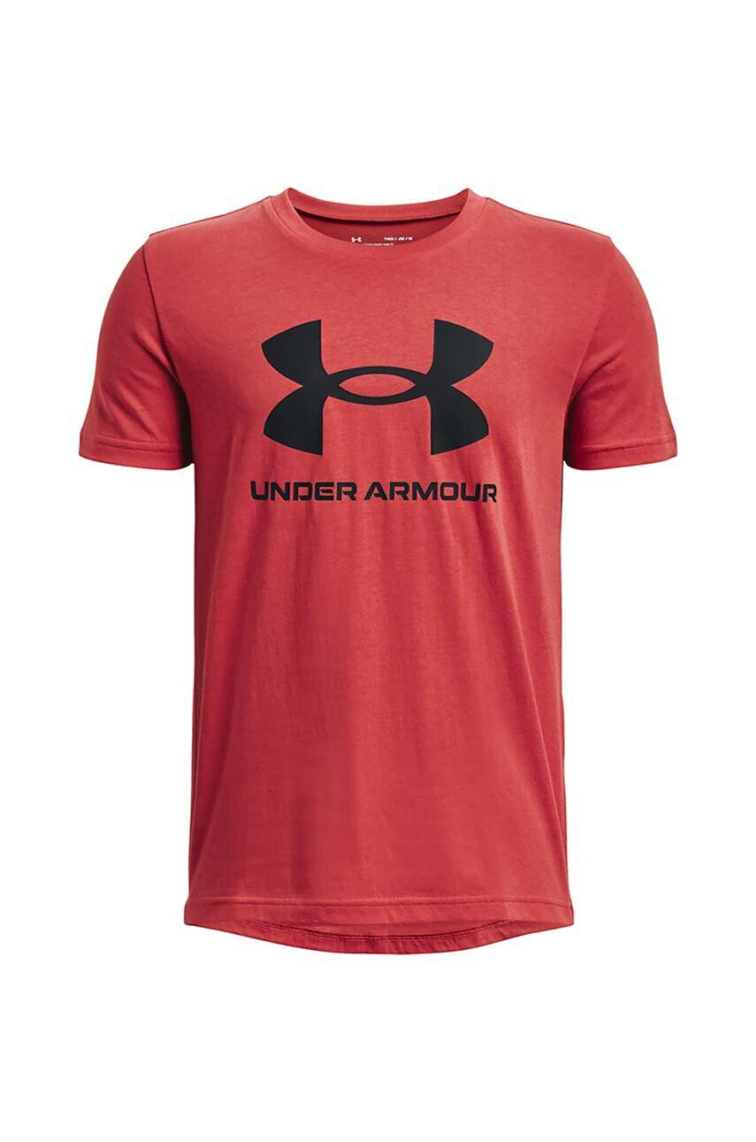 Under Armour gyerek pamut póló fekete nyomott mintás - Pepit.hu