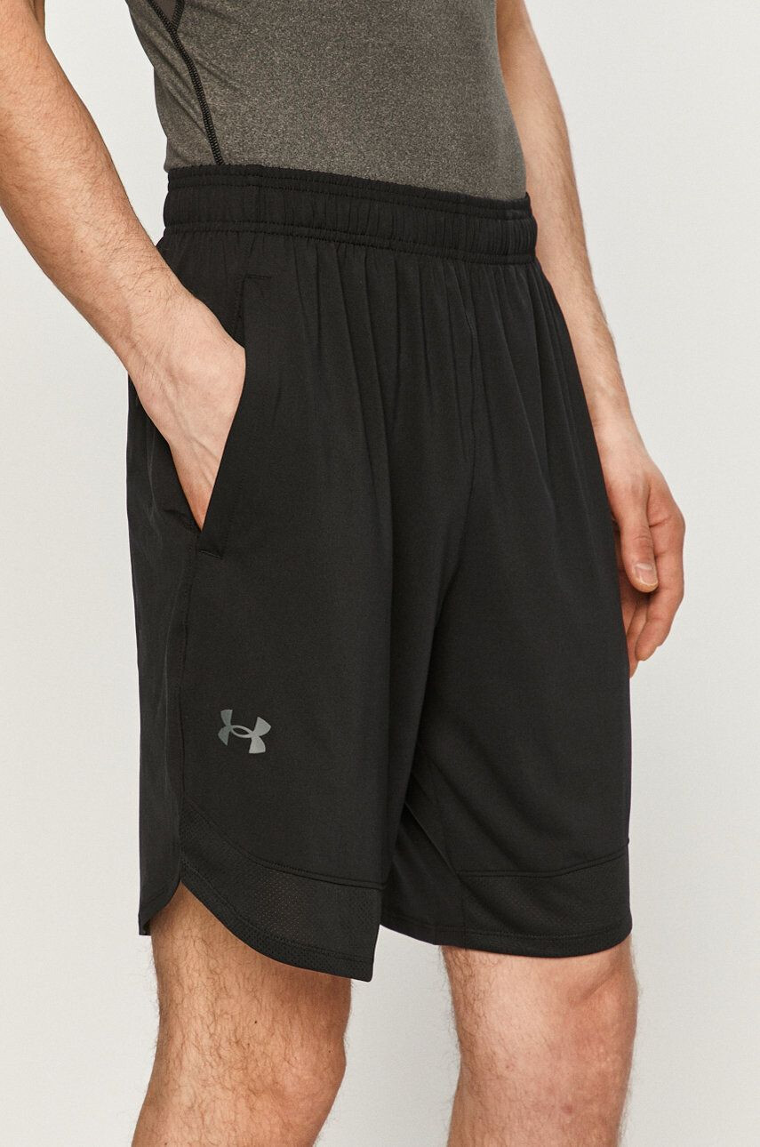 Under Armour edzős rövidnadrág Play Up 3.0 fekete nyomott mintás közepes derékmagasságú - Pepit.hu