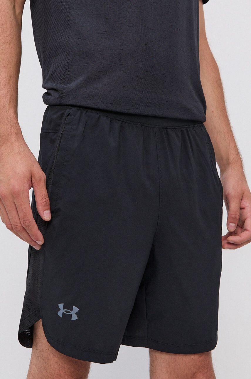 Under Armour edzős rövidnadrág Play Up 3.0 fekete nyomott mintás közepes derékmagasságú - Pepit.hu