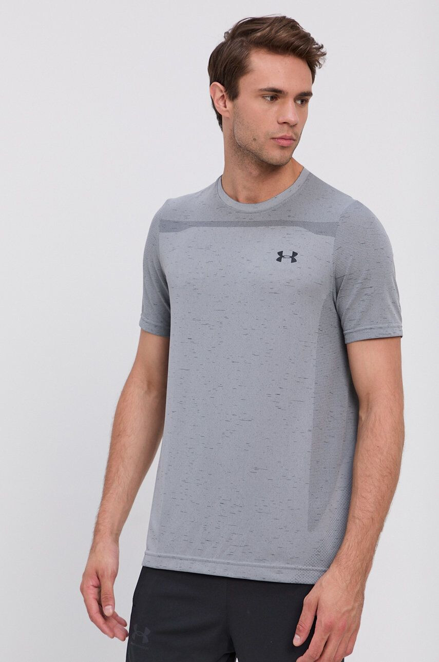 Under Armour t-shirt 1361131 szürke férfi nyomott mintás - Pepit.hu