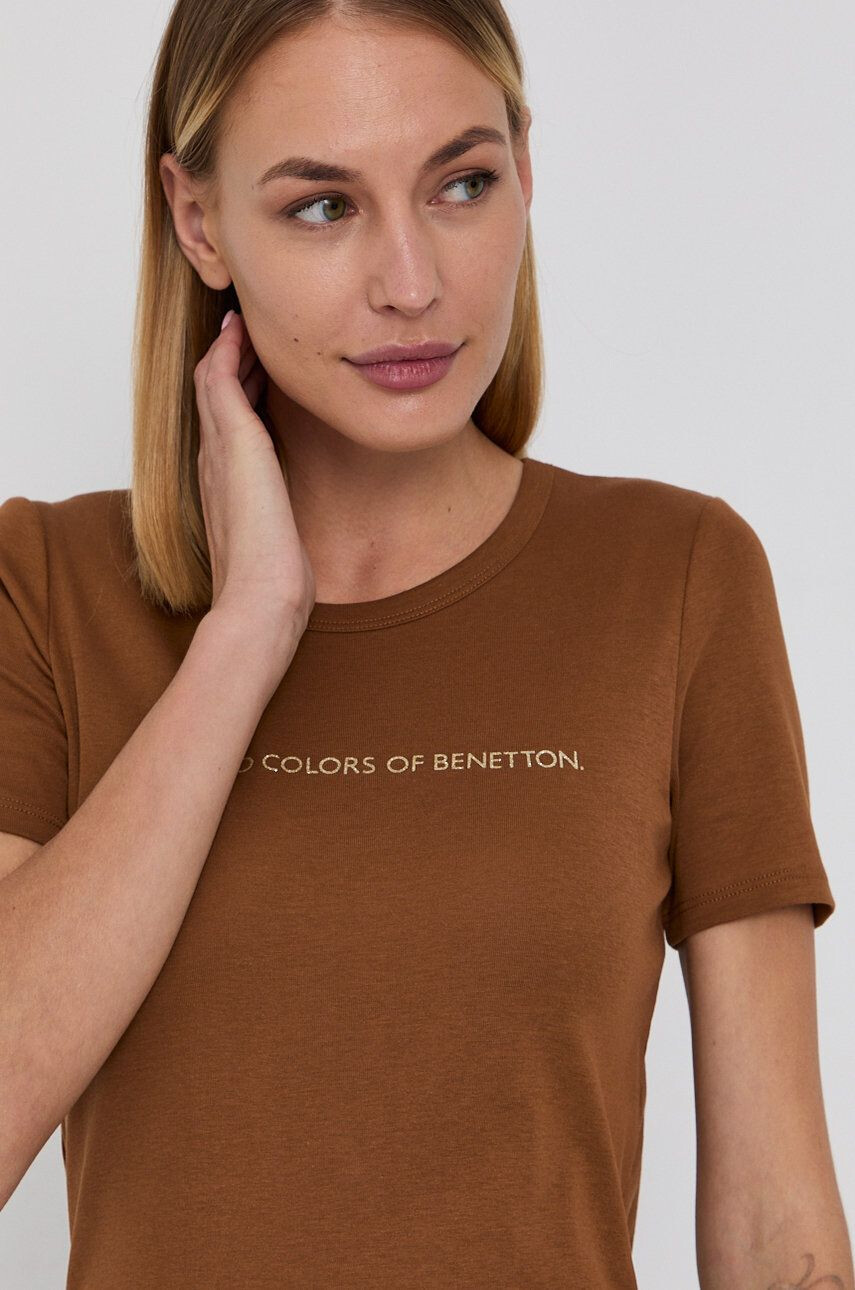 United Colors of Benetton pamut póló rózsaszín sima - Pepit.hu