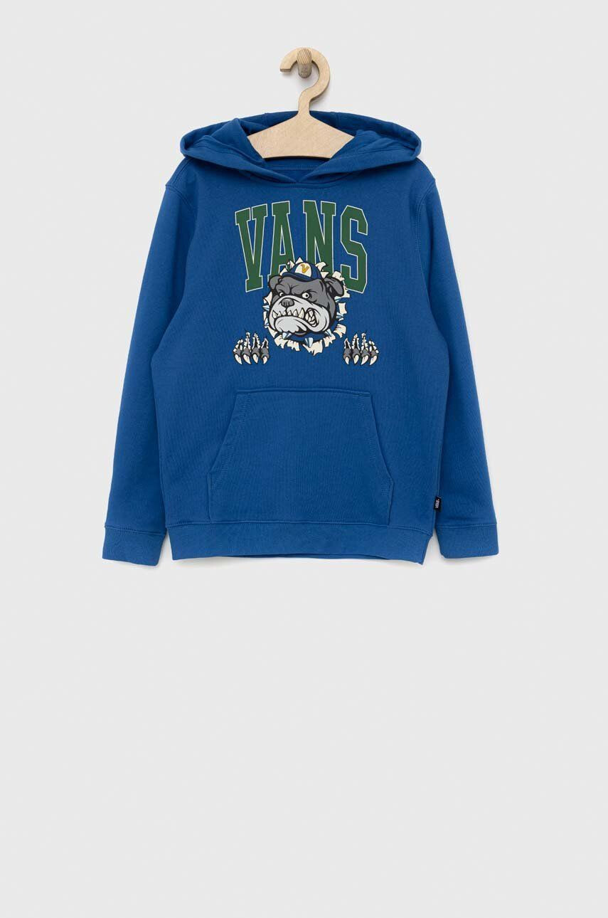 Vans gyerek melegítőfelső pamutból VARSITY BULLDOG PO TrBl nyomott mintás kapucnis - Pepit.hu