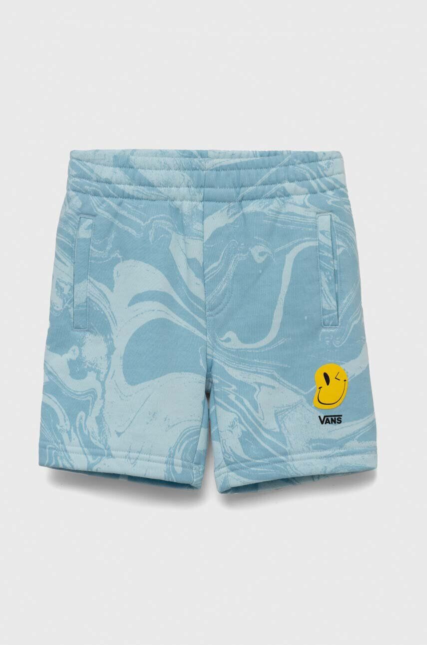 Vans gyerek rövidnadrág MARBLE FLEECE SHORT BLUE GLOW állítható derekú - Pepit.hu