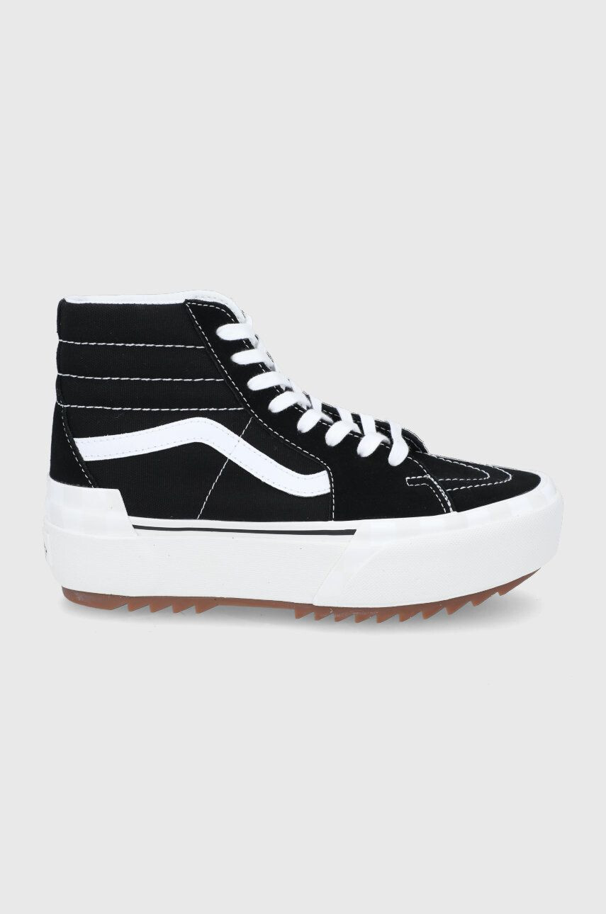 Vans sportcipő UA SK8-Hi Stacked fekete női - Pepit.hu