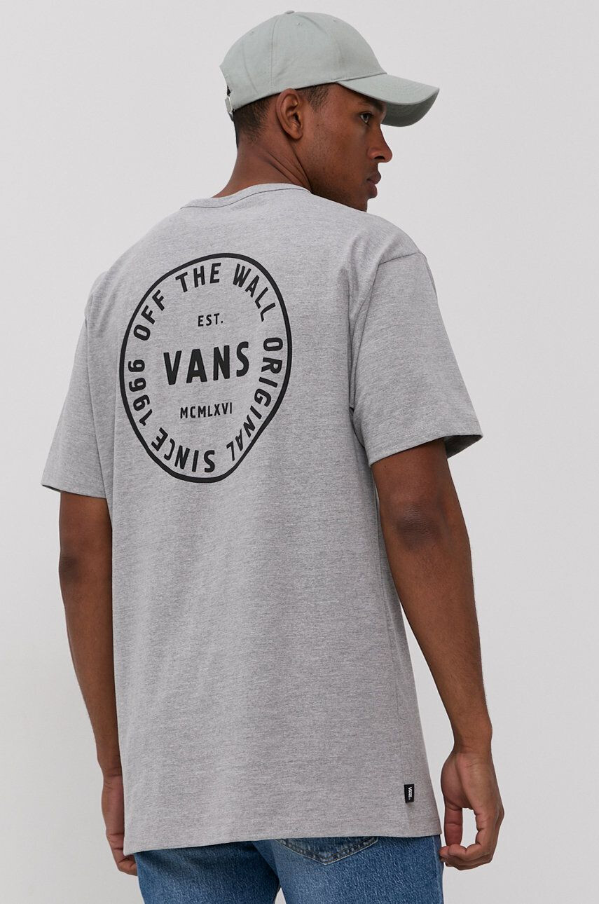 Vans t-shirt szürke férfi nyomott mintás - Pepit.hu