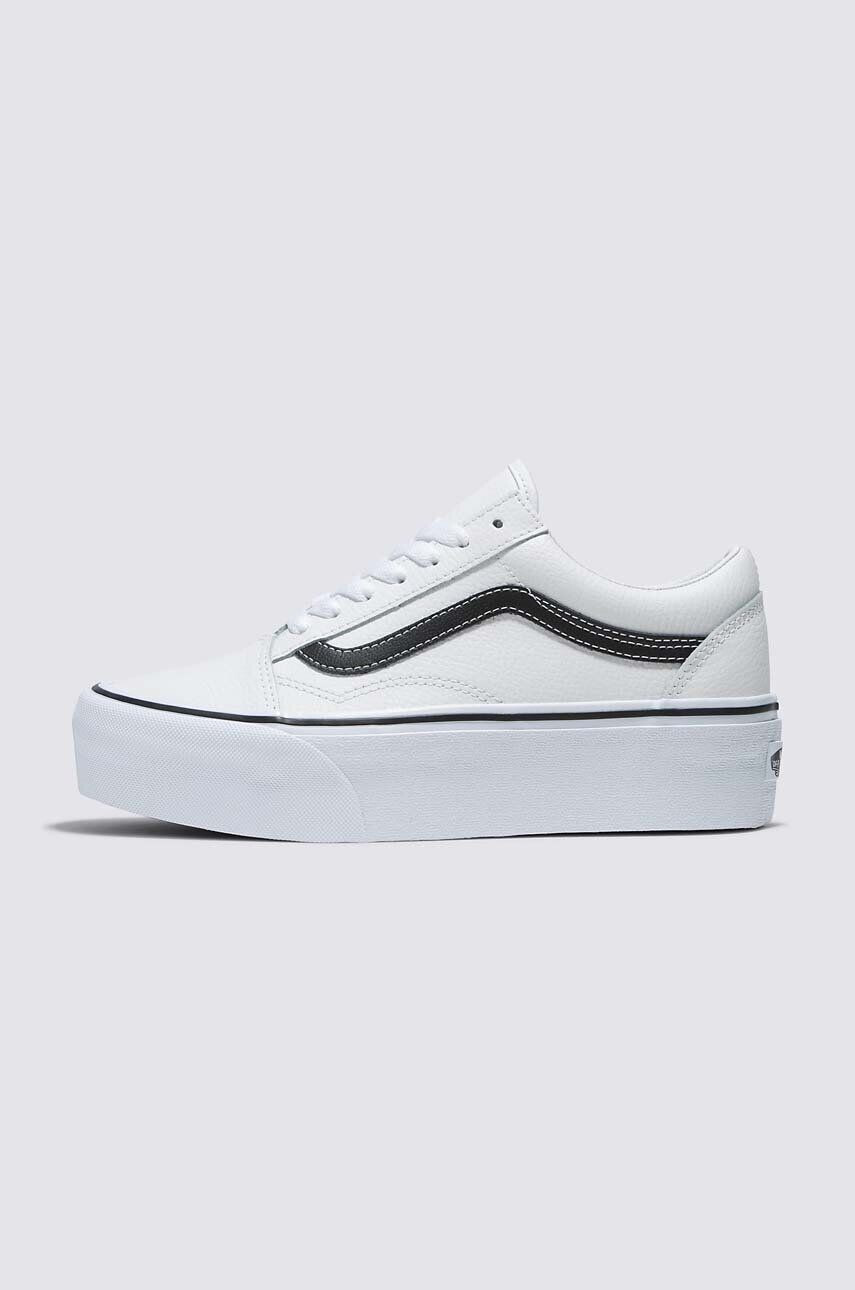 Vans velúr teniszcipő Old Skool Stackform fehér VN0A7Q5MTWB1 - Pepit.hu