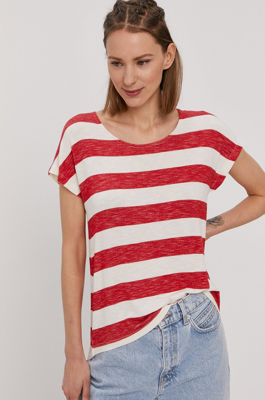 Vero Moda t-shirt női piros - Pepit.hu