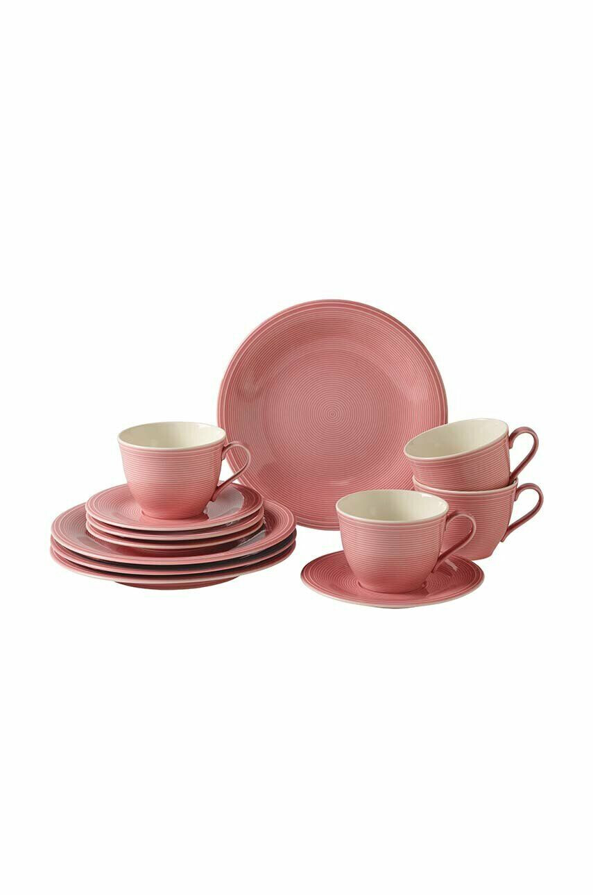 Villeroy & Boch 4 személyes kávéskészlet Color Loop Rose 12 db - Pepit.hu