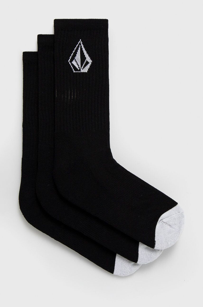 Volcom zokni (3-pack) fekete férfi - Pepit.hu