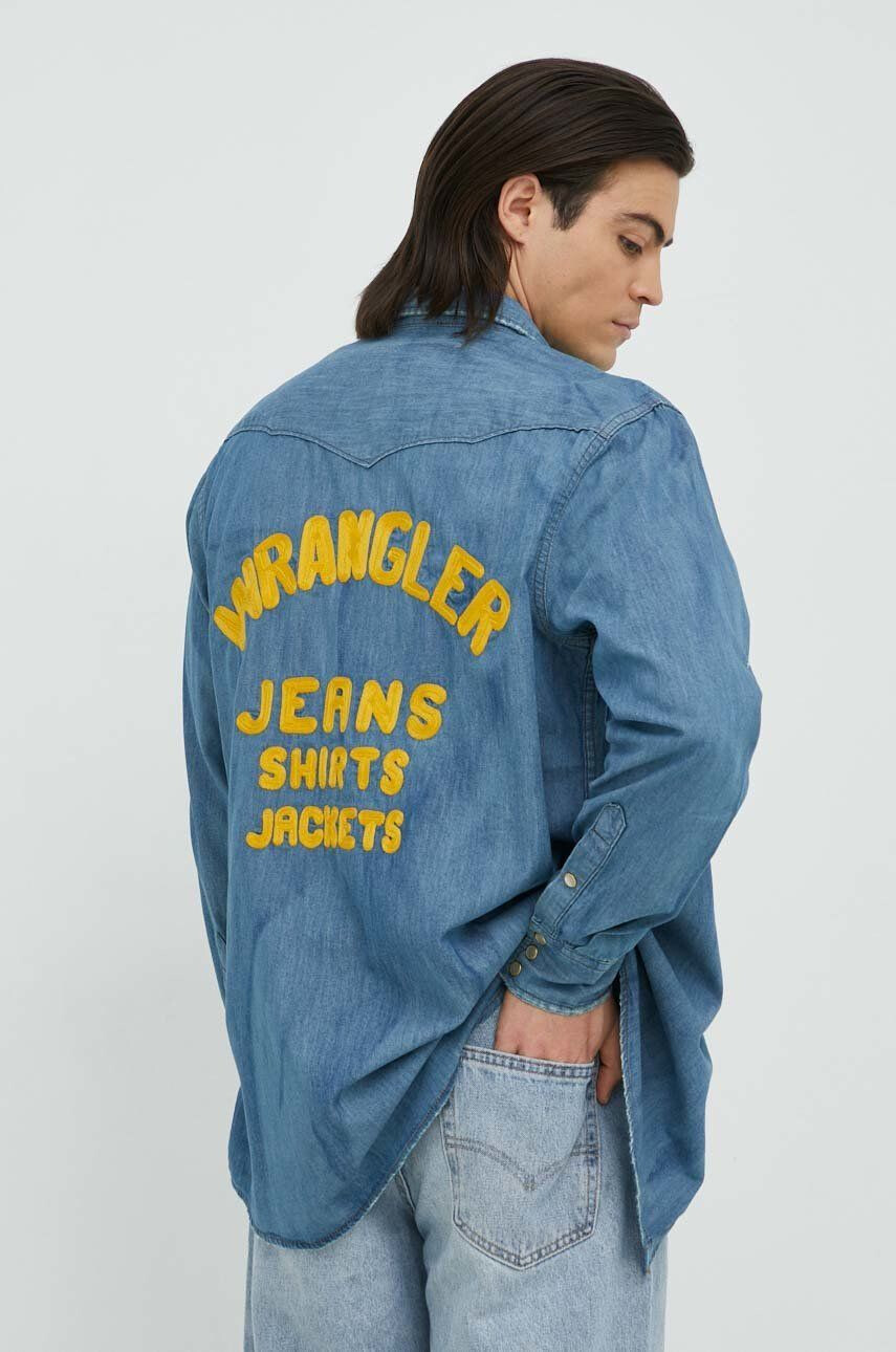 Wrangler farmering X Leon Bridges férfi galléros regular - Pepit.hu