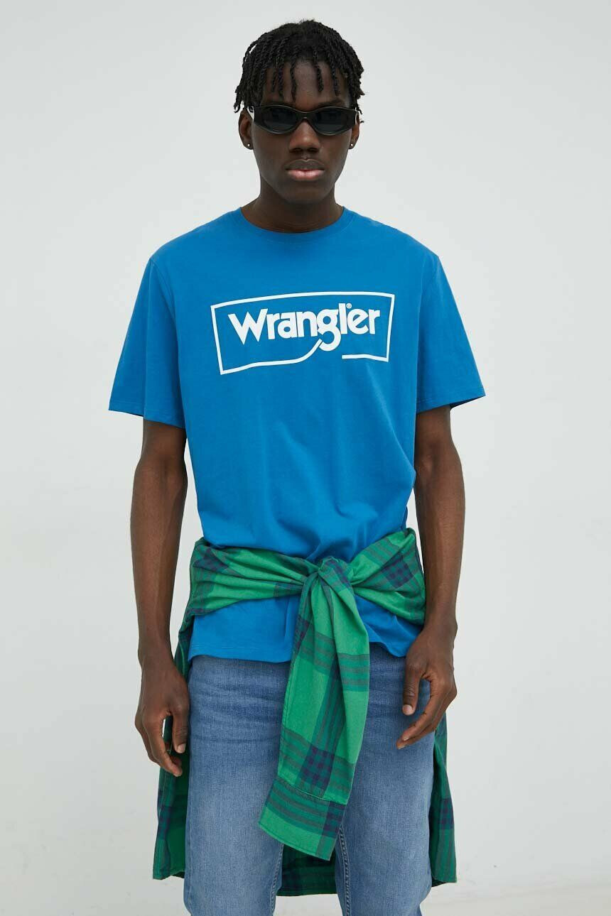 Wrangler pamut póló nyomott mintás - Pepit.hu