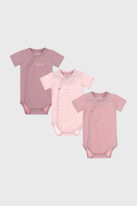 Dirkje 3 PACK Rose lány csecsemő body - Pepit.hu