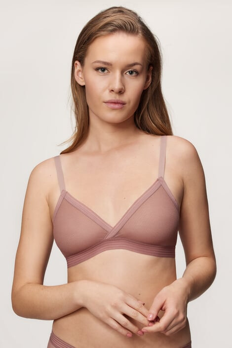 DKNY Sheer Bralette Rosewood melltartó - Pepit.hu