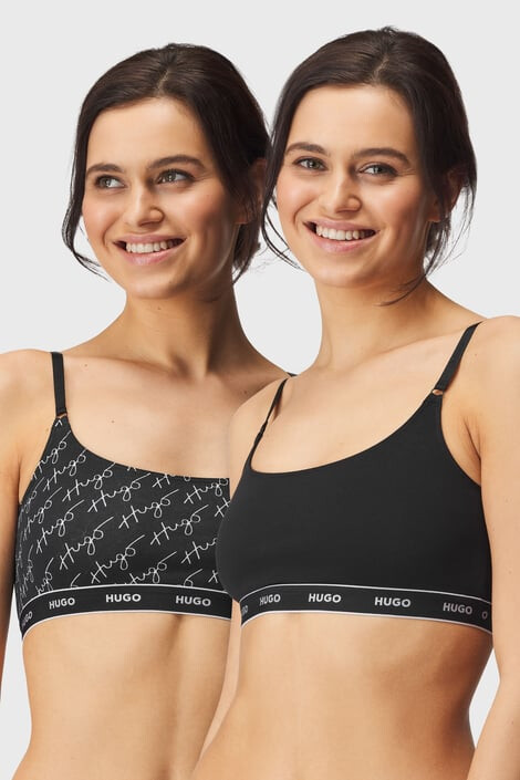 HUGO BOSS 2PACK HUGO Twin Black Bralette melltartó - Pepit.hu