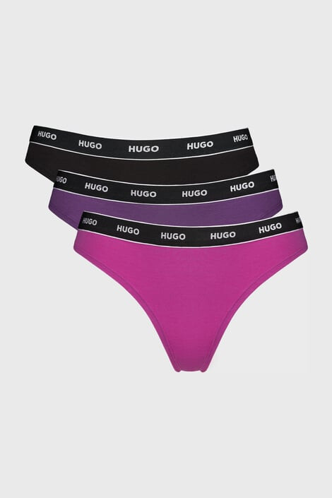 HUGO BOSS 3PACK HUGO Triplet Purple tanga - Pepit.hu