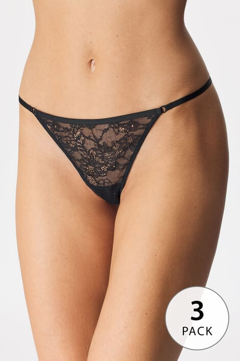 Hunkemöller 3 PACK Zela tangabugyi - Pepit.hu